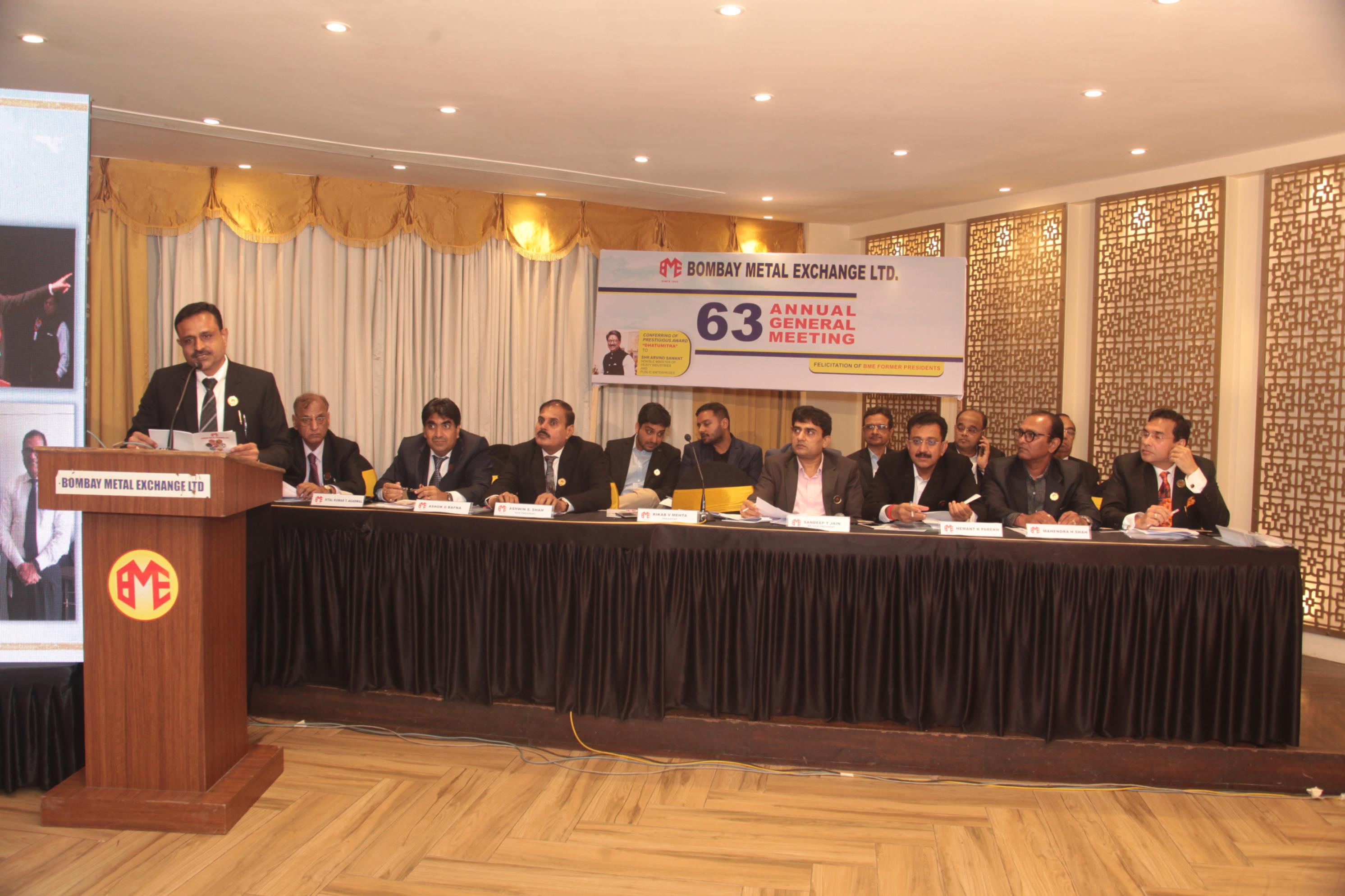 BME 63rd Annual General Meeting